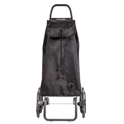 IMAX MF - Chariot de course pliable 6 roues - Léger et résistant, idéal pour vos courses hebdomadaires - Noir ROLSER