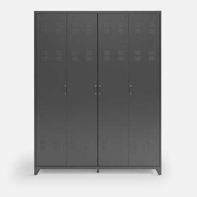 Armoire 4 portes en métal acier, Hiba LA REDOUTE INTERIEURS