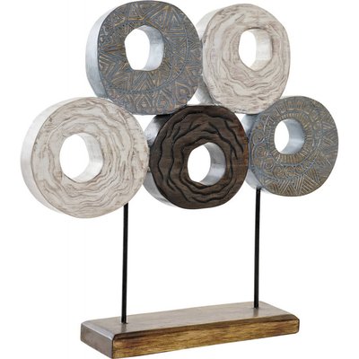 Sculpture murale en fer, cercles design RECOLLECTION