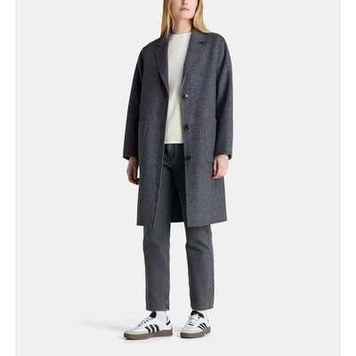 Manteau Mi-long Réversible Claudel Bi Laine Recyclée Mélangée GALERIES LAFAYETTE