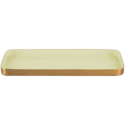 Plateau en métal Festive 25 x 12.5 cm Vert sauge PRESENT TIME
