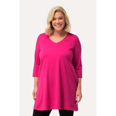 T-shirt long, décolleté en V et manches 3/4 ULLA POPKEN