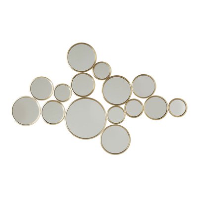Miroir Bubbles laiton 93x138cm KARE DESIGN