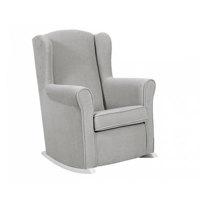 Fauteuil À Bascule Lactancia Nanny Blanc Soft Grey MICUNA