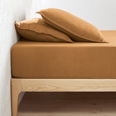 Hoeslaken in gewassen linnen, omslag 30 cm, Linot LA REDOUTE INTERIEURS
