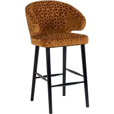 Tabouret de bar Indigo doré élégant RECOLLECTION