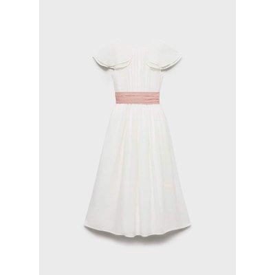 Robe texturée tissu plissé MANGO KIDS