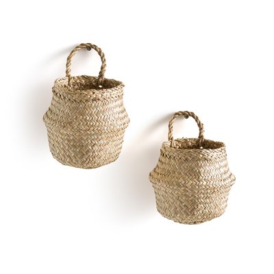 Lot de 2 paniers muraux en herbier, Rixy LA REDOUTE INTERIEURS