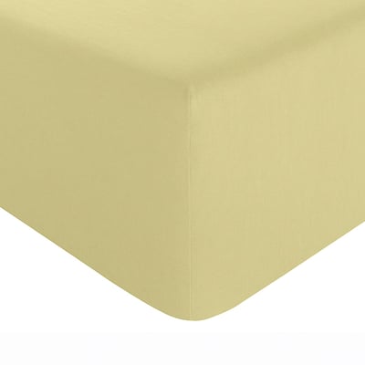 Drap housse en lin lavé bonnet 30 cm uni, SIGNATURE BATON ROUGE