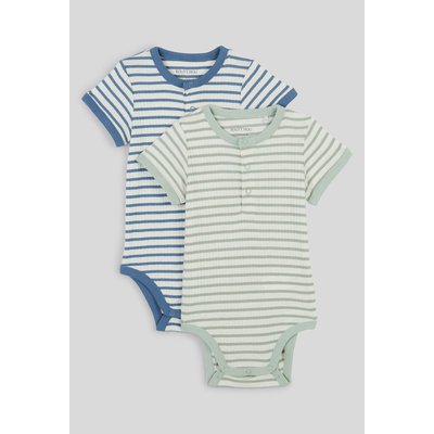 Lot de 2 bodies manches courtes en coton BIO, certifié OEKO-TEX BOUT'CHOU