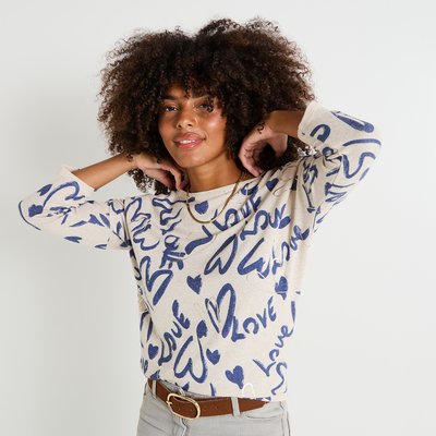 T-shirt imprimé cœurs GRAIN DE MALICE