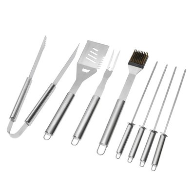 Valisette 8 accessoires inox pour barbecue SOMAGIC