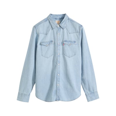 Chemise en coton stone à coupe droite pourvue d'un col à revers LEVI'S