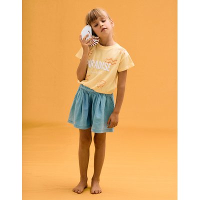 T-shirt de Coton avec Base Élastique ZIPPY
