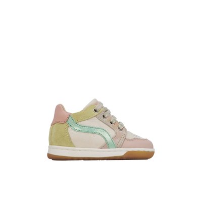 Baskets en cuir et cuir vernis ABEIA FALCOTTO