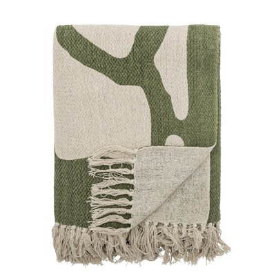 Plaid coton recyclé  DALMINE BLOOMINGVILLE