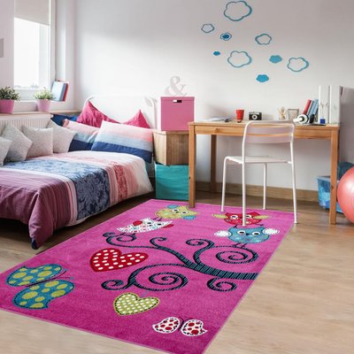 Tapis enfant tissé KID'S UN AMOUR DE TAPIS