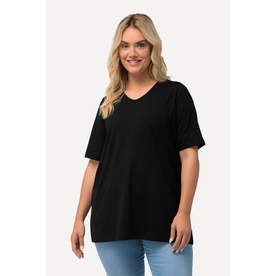 T-shirt à manches courtes et col en V. Coupe ULLA POPKEN