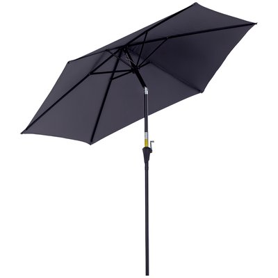 Parasol de terrasse Métal Gris OUTSUNNY