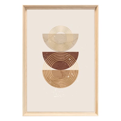 Tableau Mural Encadré Formes Solaires Abstraites ABSTRAIT CEANOTHE