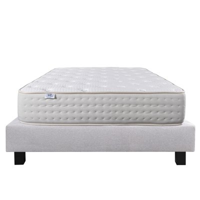 Ensemble matelas mousse 26 cm et sommier gris HOME MAISON
