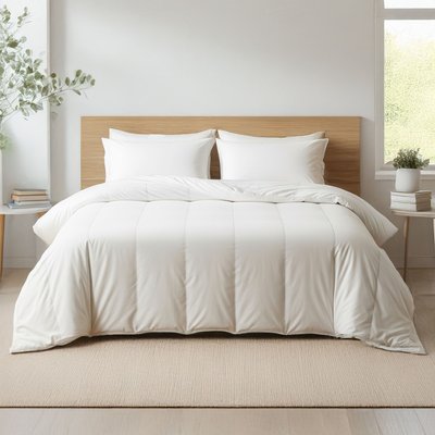 Pack couette tempérée mi-saison et oreiller moelleux TERRE DE NUIT