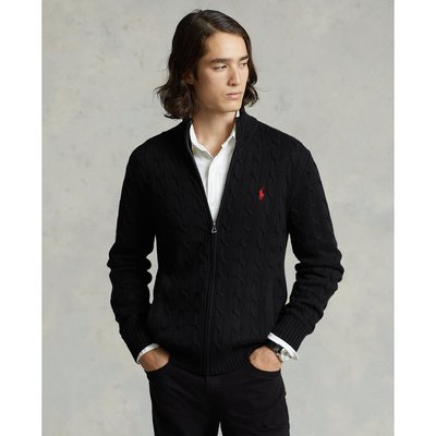 Strickjacke mit Reissverschluss, Zopfmuster POLO RALPH LAUREN