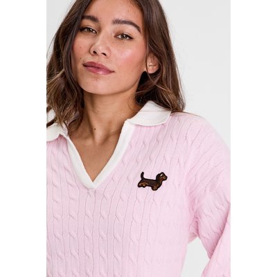 Pull manches longues col polo CACHE CACHE