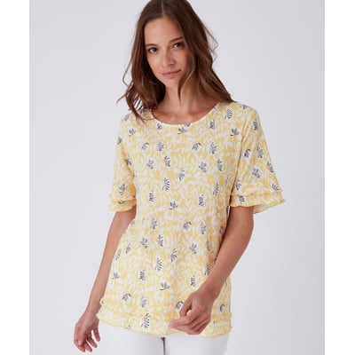 Tee-shirt maille plissée esprit volants DAMART
