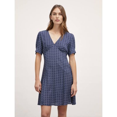 Robe courte en viscose à motif PARIS avec doublure interne MOTIVI