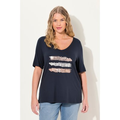 T-shirt Slim, col en V et manches courtes ULLA POPKEN