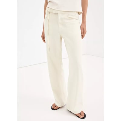 Jean taille basse à lien noué MANGO