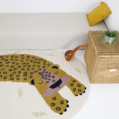 Tapis enfant ovale petit léopard KLEO NATTIOT
