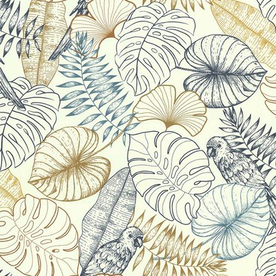 Papier peint aux impressions exotiques HOME MAISON
