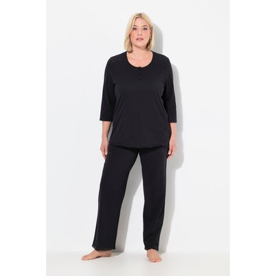 Pyjama à col rond et manches 3/4 ULLA POPKEN