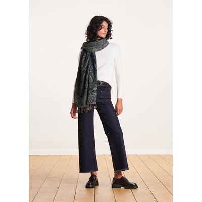 Jean flare en coton biologique taille haute LA FEE MARABOUTEE