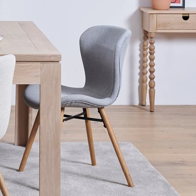 Chaises tissu et bois chêne (lot de 2) - MATILDA HELLIN, DEPUIS 1862