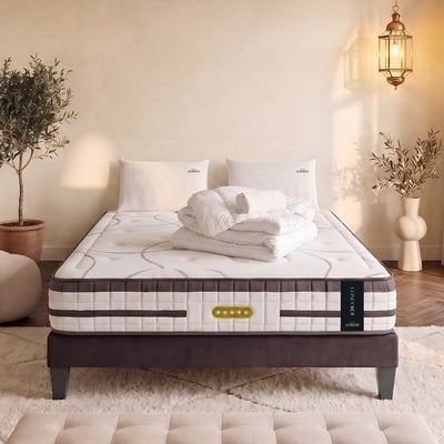 Prêt-à-dormir CONCORDE avec Sommier AURORE et Accessoires MAISON AUBERTIN