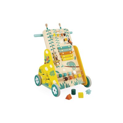 Jouet d'éveil chariot multi activités tropik JANOD