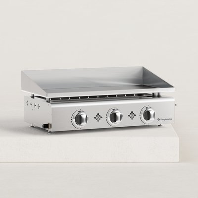 Plancha gaz inox 3 feux, PIMIENTOS VIVAPLANCHA