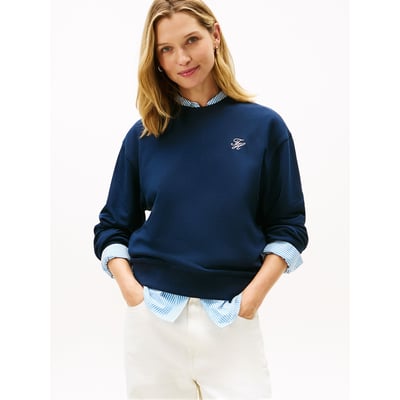 Sweat à col rond à manches longues avec logo TOMMY HILFIGER