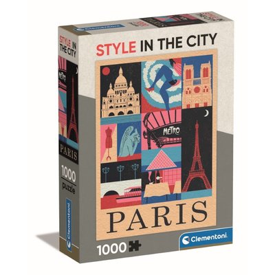 Compact 1000 pièces - style in the city, paris CLEMENTONI