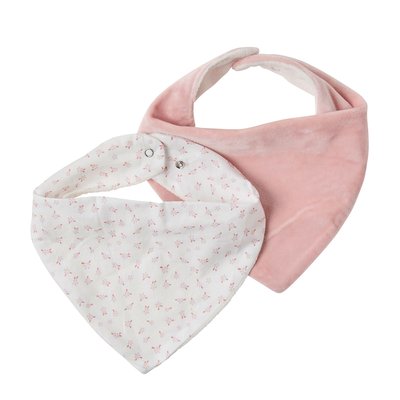 Set 2 bavoir/bandana doublés éponge Alice et Pomme NATTOU