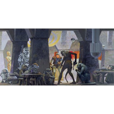 Papier peint Komar - Star Wars Classic RMQ Mos Eisley Streets - 500 x 250 cm HEXOA