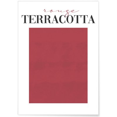 Affiche Rouge Terracotta L'AFFICHERIE