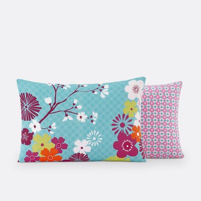 Miss China Floral 100% Cotton Pillowcase LA REDOUTE INTERIEURS