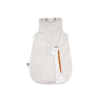 Gigoteuse hiver 0-6 mois Veloudoux girafe Tiga beige NOUKIE'S