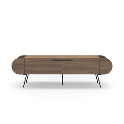 Meuble TV 2 portes avec pieds en métal L194,5 cm - SALUSO CALICOSY