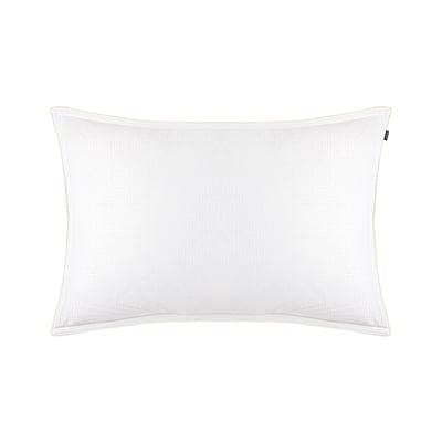 Taie d'oreiller en satin de coton bleu, LATTICE BOSS HOME