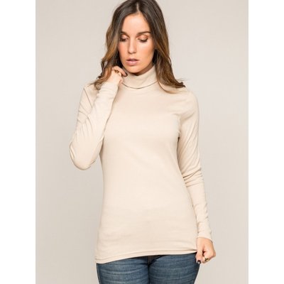 Sous Pull Col Roulé Pur Coton Peigné Fusee DONA LISA